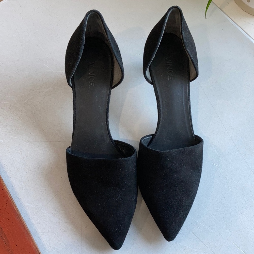 Excellent Used Condition Vince Vero Cuoio Black Heels Size 9